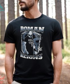Men’s Ripple Junction Black Roman Reigns Signature Graphic T Shirt