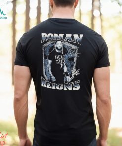 Men’s Ripple Junction Black Roman Reigns Signature Graphic T Shirt