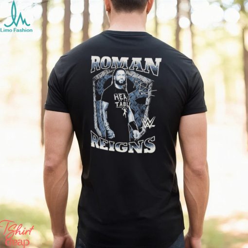 Men’s Ripple Junction Black Roman Reigns Signature Graphic T Shirt