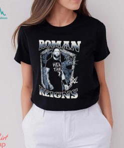 Men’s Ripple Junction Black Roman Reigns Signature Graphic T Shirt