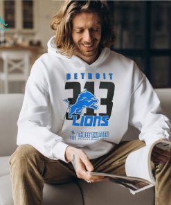 Men's Three Thirteen White Detroit Lions Area Code T Shirt
