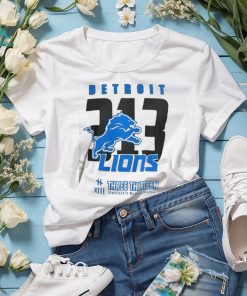 Men's Three Thirteen White Detroit Lions Area Code T Shirt