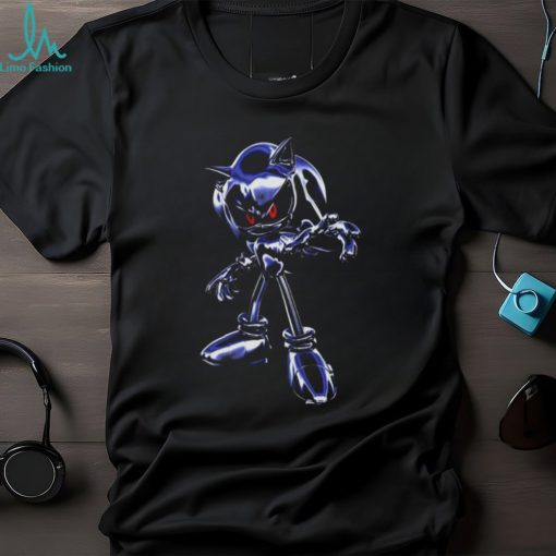 Metal Sonic Y2K Gamer Edgy Retro Vintage Style Gaming Meme Joke Unisex T Shirt