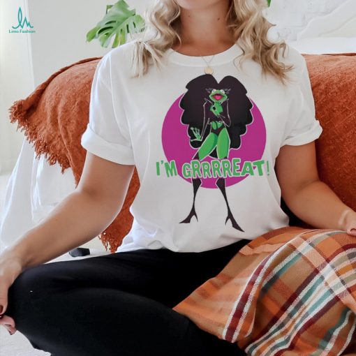 Mhi’Ya Iman Le’Paige Chermit Frog I’m Grrrrreat t shirt