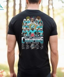 Miami Dolphins 2023 AFC East Division Champions Signatures Shirt