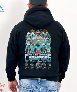 Miami Dolphins 2023 AFC East Division Champions Signatures Shirt