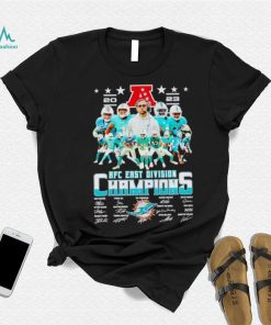 Miami Dolphins 2023 AFC East Division Champions signatures shirt