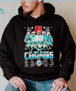 Miami Dolphins 2023 AFC East Division Champions signatures shirt