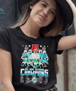 Miami Dolphins 2023 AFC East Division Champions signatures shirt