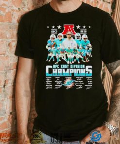 Miami Dolphins 2023 AFC East Division Champions signatures shirt