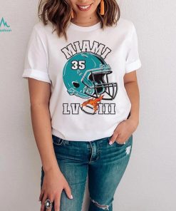Miami Dolphins Chris Brooks super bowl LVIII helmet shirt