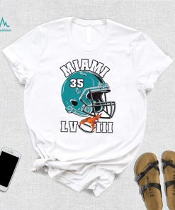 Miami Dolphins Chris Brooks super bowl LVIII helmet shirt