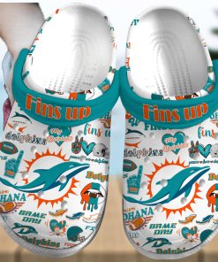 Miami Dolphins NFL Sport Crocs Crocband Clogs Shoes Comfortable For Men Women and Kids – Footwearelite Exclusive