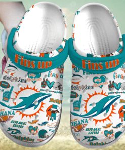 Miami Dolphins NFL Sport Crocs Crocband Clogs Shoes Comfortable For Men Women and Kids – Footwearelite Exclusive