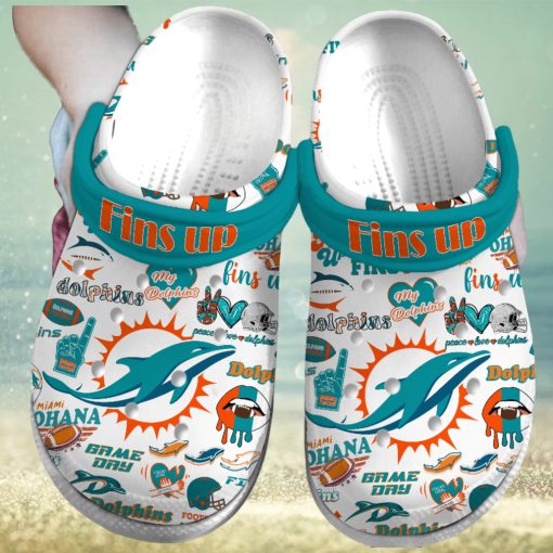 Miami Dolphins NFL Sport Crocs Crocband Clogs Shoes Comfortable For Men Women and Kids – Footwearelite Exclusive