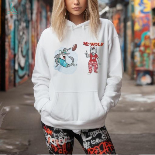 Miami Dolphins Vs Kansas City Chiefs NFL 2024 Mascot Cartoon Football shirt
