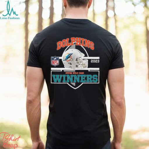 Miami Dolphins Winners Champions 2023 Super Wild Card NFL Divisional Helmet Logo T Shirt