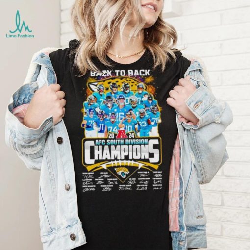 Miami Dolphins back to back 2024 AFC South Division Champions signatures shirt