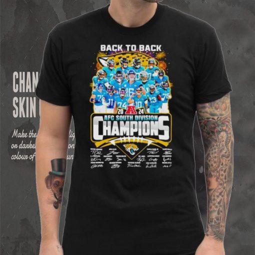 Miami Dolphins back to back 2024 AFC South Division Champions signatures shirt