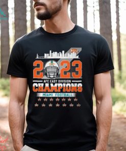 Miami Football 2023 AFC East Division Champions Helmet T Shirt