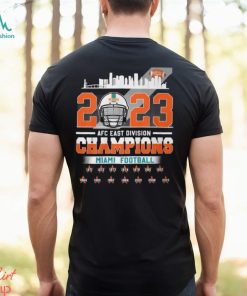Miami Football 2023 AFC East Division Champions Helmet T Shirt
