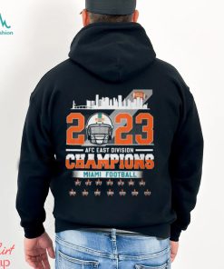 Miami Football 2023 AFC East Division Champions Helmet T Shirt
