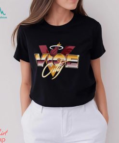 Miami Heat Fanatics Branded Black Hometown Collection Vice City T Shirt