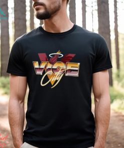 Miami Heat Fanatics Branded Black Hometown Collection Vice City T Shirt