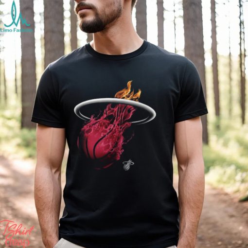 Miami Heat Fanatics Branded Black Midnight Mascot T Shirt