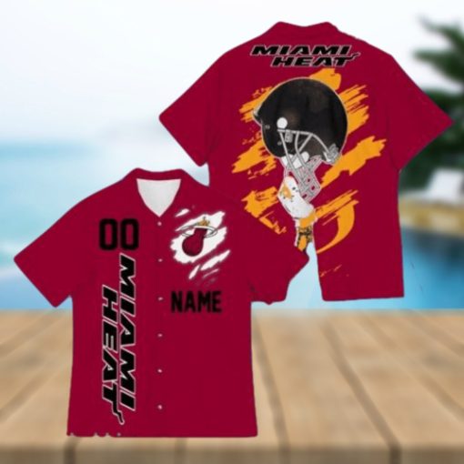 Miami Heat Sports NBA Hawaiian Shirt Custom Name Number