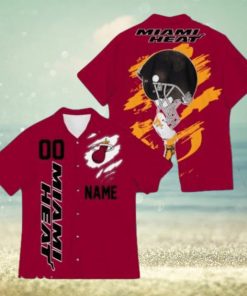 Miami Heat Sports NBA Hawaiian Shirt Custom Name Number