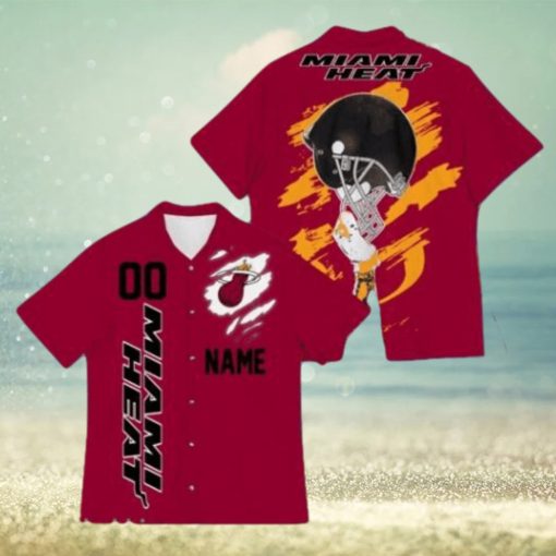 Miami Heat Sports NBA Hawaiian Shirt Custom Name Number