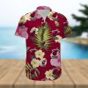 Michigan Wolverines Short Sleeve Button Up Tropical Hawaiian Shirt VER027