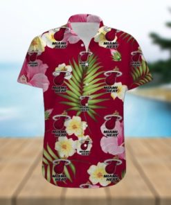 Miami Heat Summer Floral leaf hot hawaiian Shirt