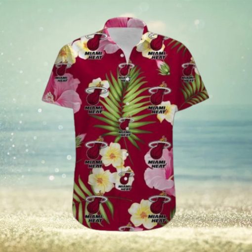 Miami Heat Summer Floral leaf hot hawaiian Shirt