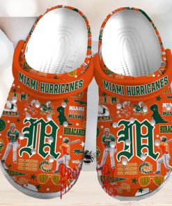 Miami Hurricanes Baseball NCAA Crocs For Adults
