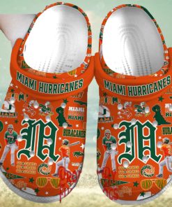 Miami Hurricanes Baseball NCAA Crocs For Adults