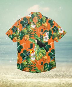 Miami Hurricanes Floral Hawaiian Shirt