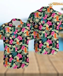 Miami Hurricanes Hawaiian Shirt, Hibiscus Summer Beach Look