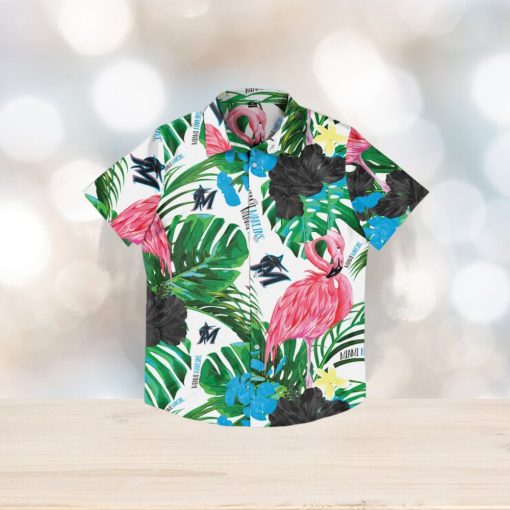 Miami Marlins Flamingo Hawaiian Shirt