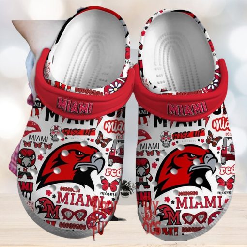 Miami RedHawks Football Crocs Shoes