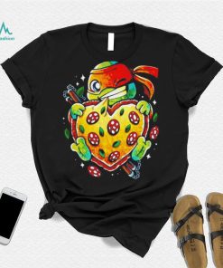 Michelangelo Teenage Mutant Ninja Turtles love pizza shirt