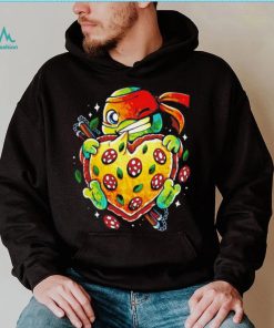 Michelangelo Teenage Mutant Ninja Turtles love pizza shirt