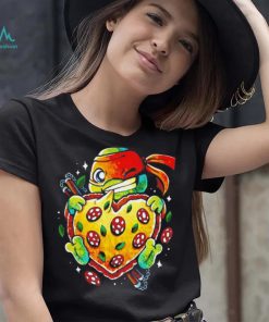 Michelangelo Teenage Mutant Ninja Turtles love pizza shirt