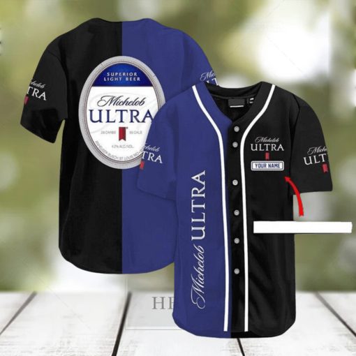Michelob Ultra Customized Logo White Casual Baseball Jersey