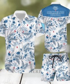 Michelob Ultra Hawaiian Shirts And Short Summer Beach Set