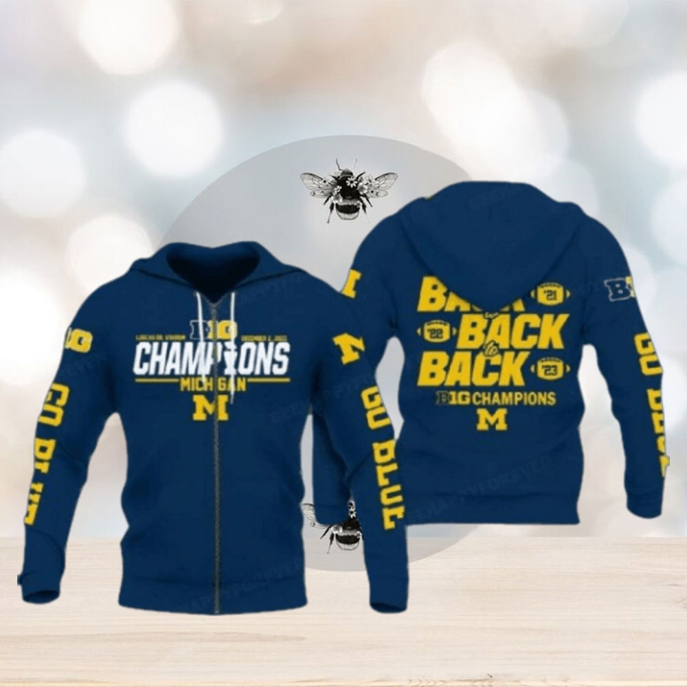 Michigan 2023 Big Ten Football Conference Champions Hoodie Michigan 2023 Big Ten Football Conference Champions Hoodie