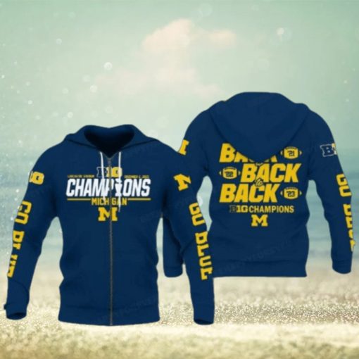 Michigan 2023 Big Ten Football Conference Champions Hoodie