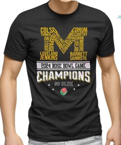 Michigan 2024 Rose Bowl Champions Go Blue Shirt