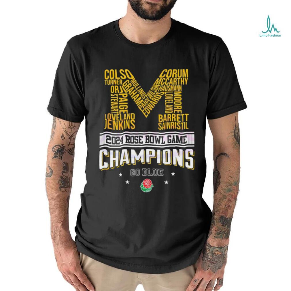 Michigan 2024 Rose Bowl Champions Go Blue Shirt Michigan 2024 Rose Bowl Champions Go Blue Shirt